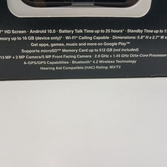 Simple Mobile Samsung Galaxy A01 4G LTE Prepaid Smartphone Black 16GB - Picture 3 of 7